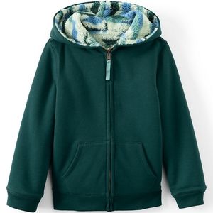 Lands End Sherpa Lined Reversible Hoodie